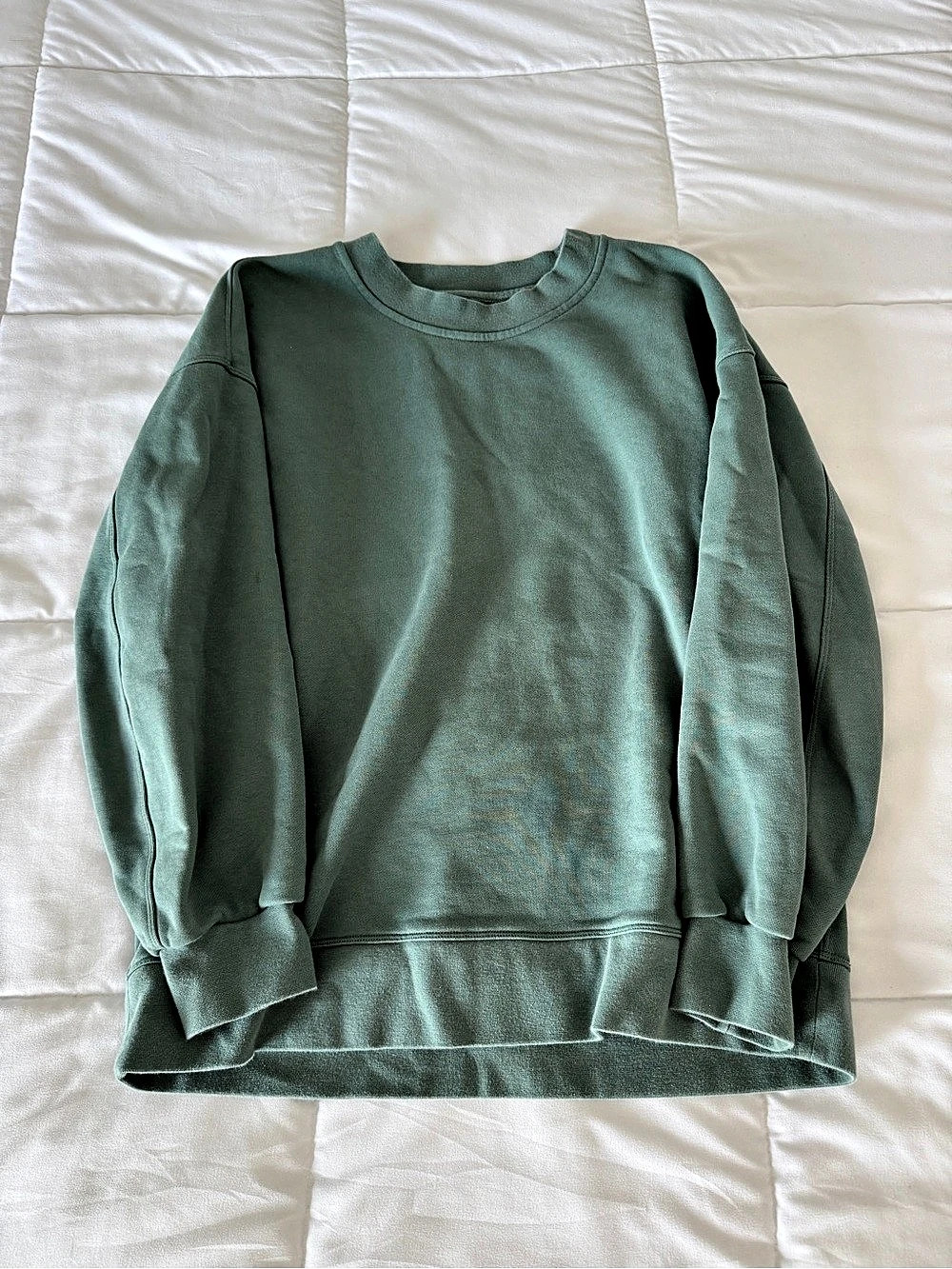 Lululemon Loungeful Crewneck Pullover Green Sweatshirt